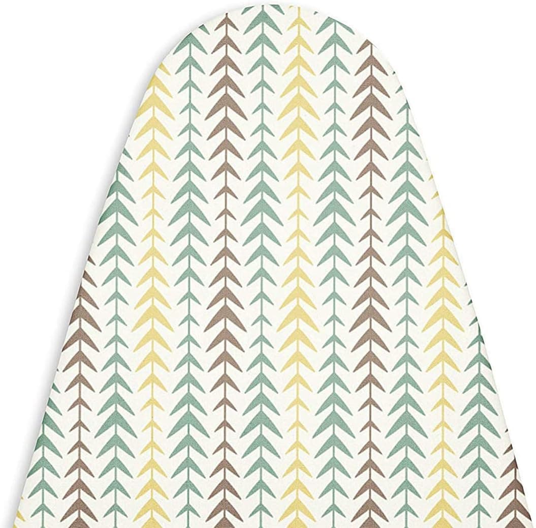 Encasa Ironing Board Covers (15 x 54 inch) Drawstring Tightening with Thick 3 mm Felt Padding, Easy Fit, Scorch Resistant, Printed - Multiarrow