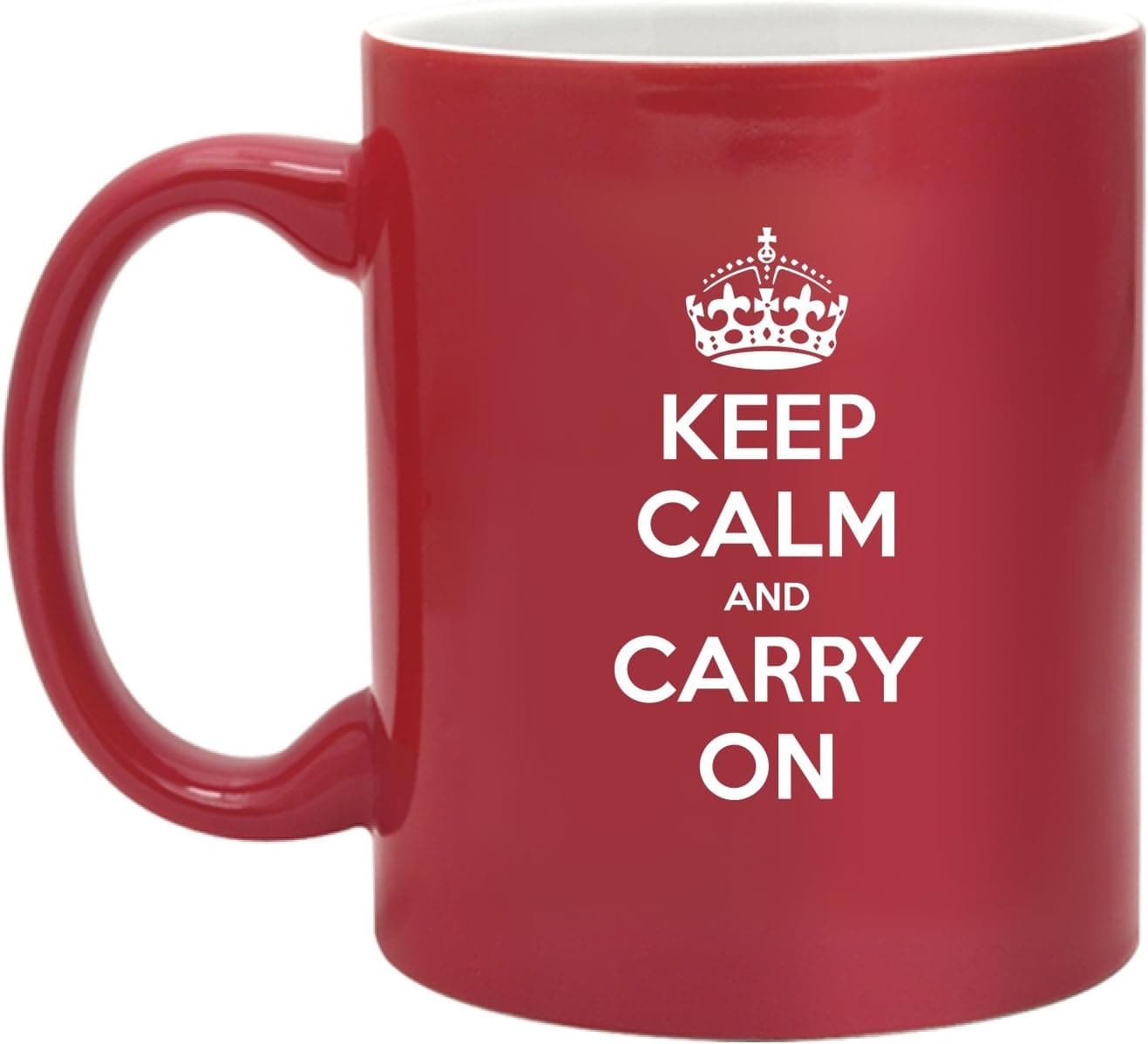 Two Tone Keep Calm And Carry On-Coffee Mug-11 Ounce from The Gag