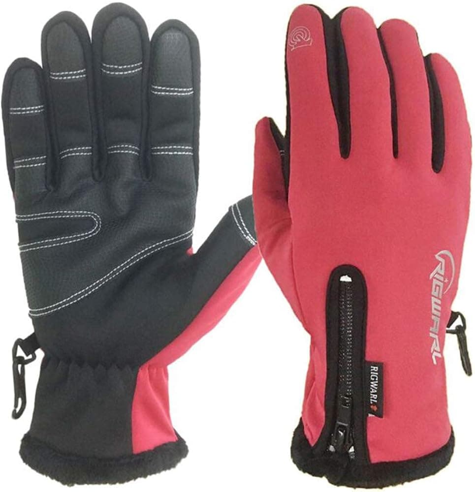 RIGWARL Winter Warm Gloves Touchscreen for Men,Cold Weather Gloves men Waterproof Gloves for Snorkeling, Kayaking, Spearfishing, Sailing, Scuba Diving, Rafting (Yellow, M)