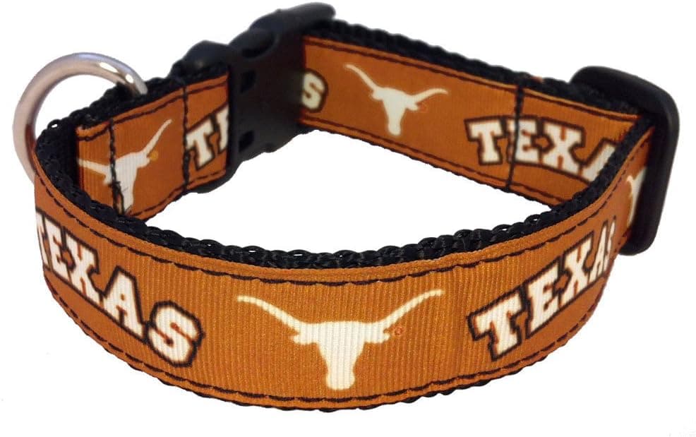 NCAA Texas Longhorns Dog Collar (Team Color, Large)