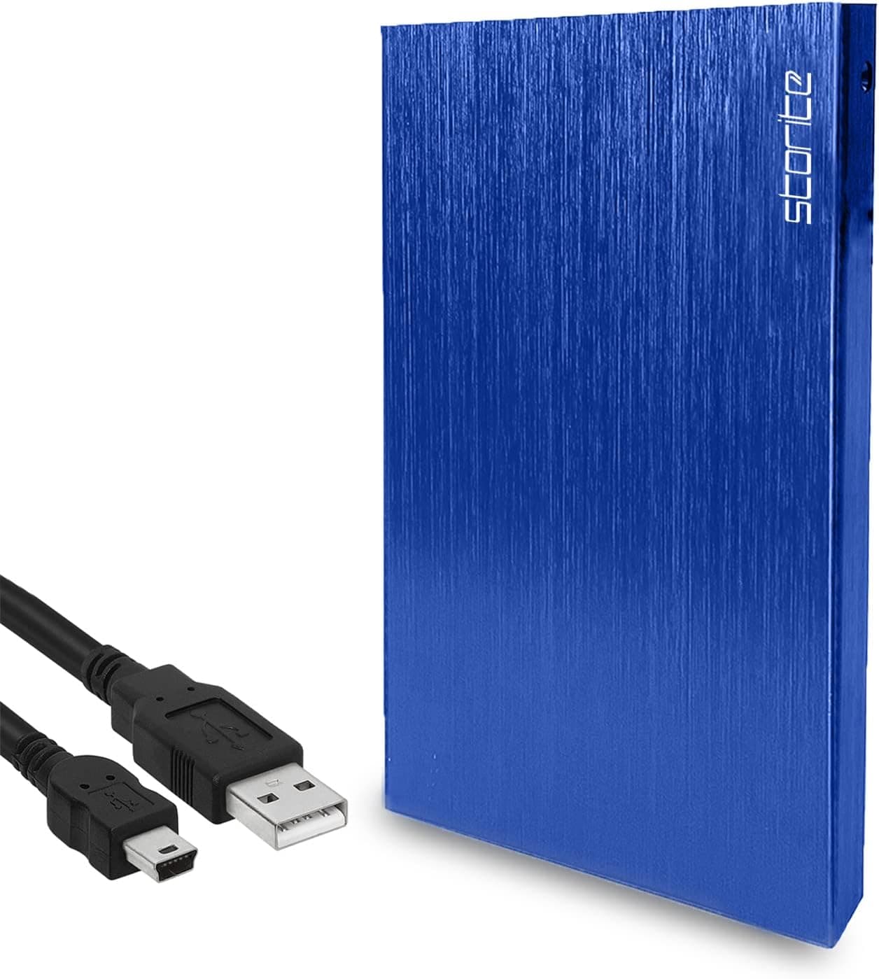 Waah Waah Portable External Hard Drive HDD, 2.5" USB 2.0, Slim, Durable Hard Disk for Storage, Data Backup, for PC, Computer, Laptop, MAC, MacBook (120GB, Blue)