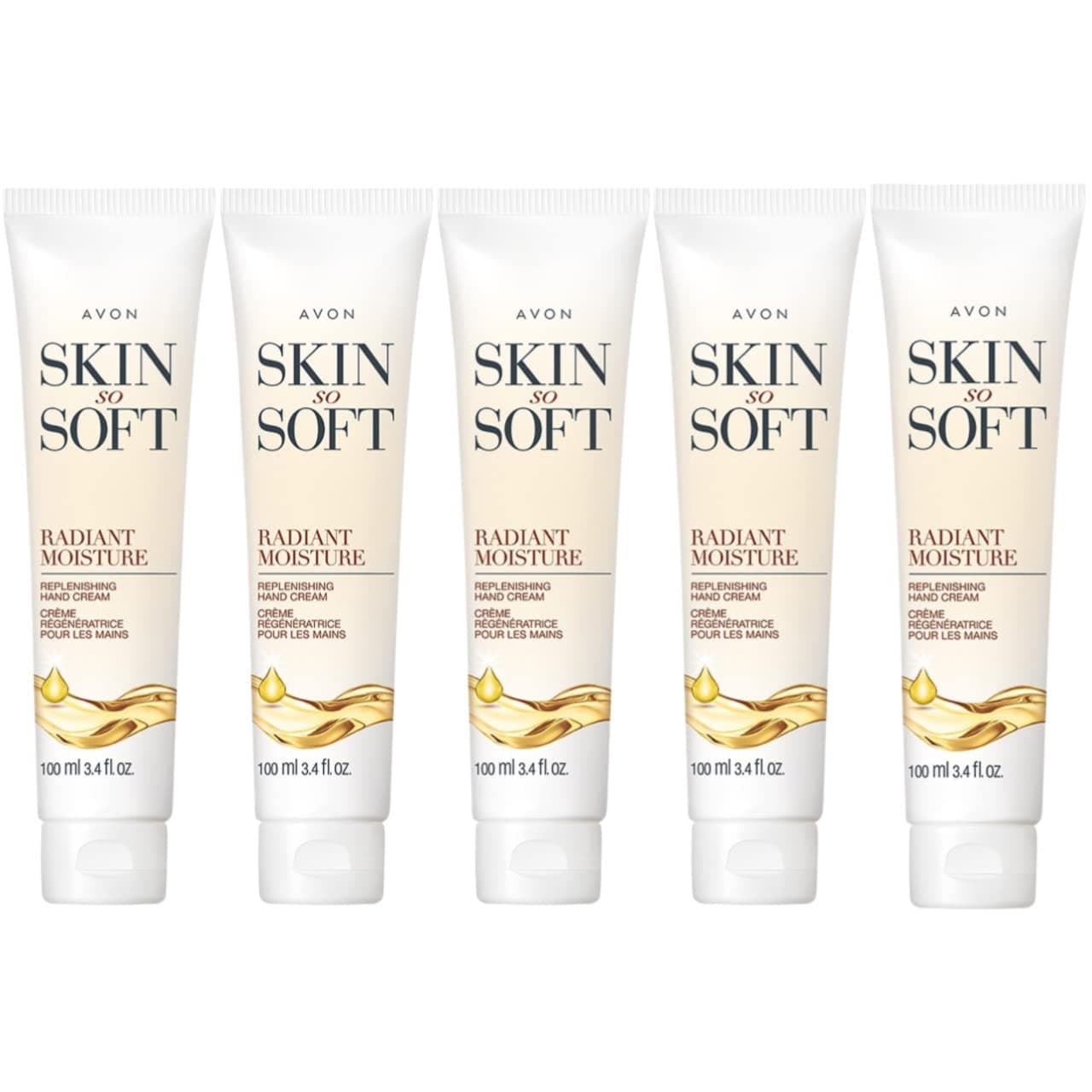 Avon Skin So Soft Radiant Moisture Replenishing Hand Cream lot 5 pcs