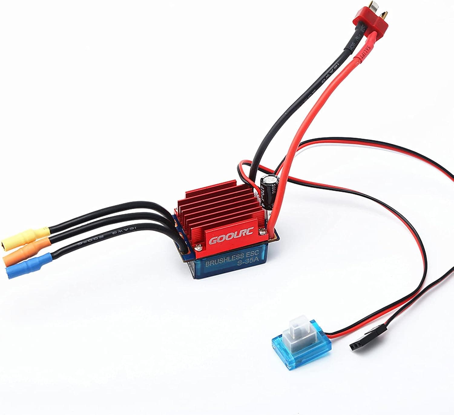 GoolRC 35A Brushless ESC Electric Speed Controller for 1/16 1/18 RC Car Truck Brushless ESC Waterproof ESC