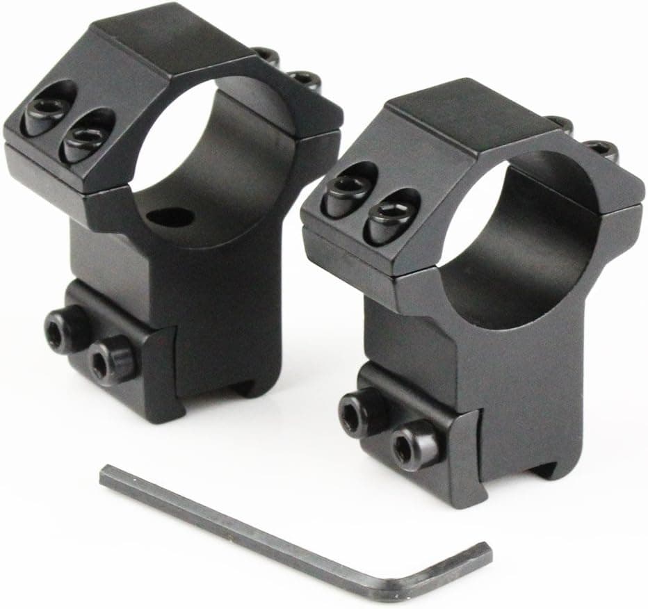 VERY100 2pcs 1" High Profile Tactical Rifle Scope Rings 11mm Dovetail Rail Mount