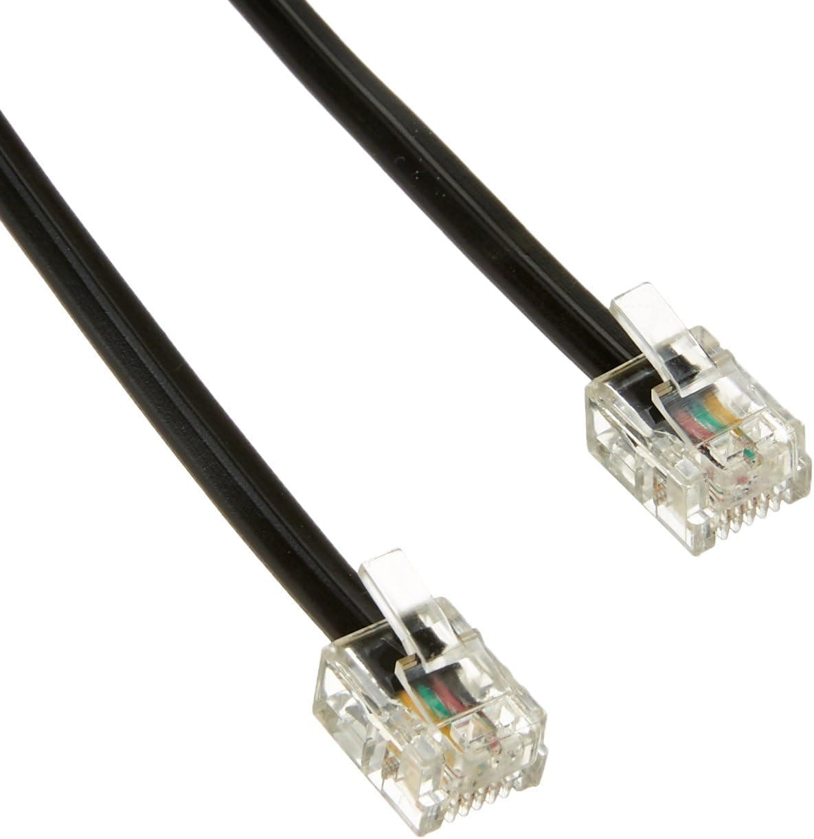 Letter Love Fashion Furniture Trisonic100feetblac Fashion 100' Telephone Extension Cord Cable Line Wire Rj11 Modular, Black