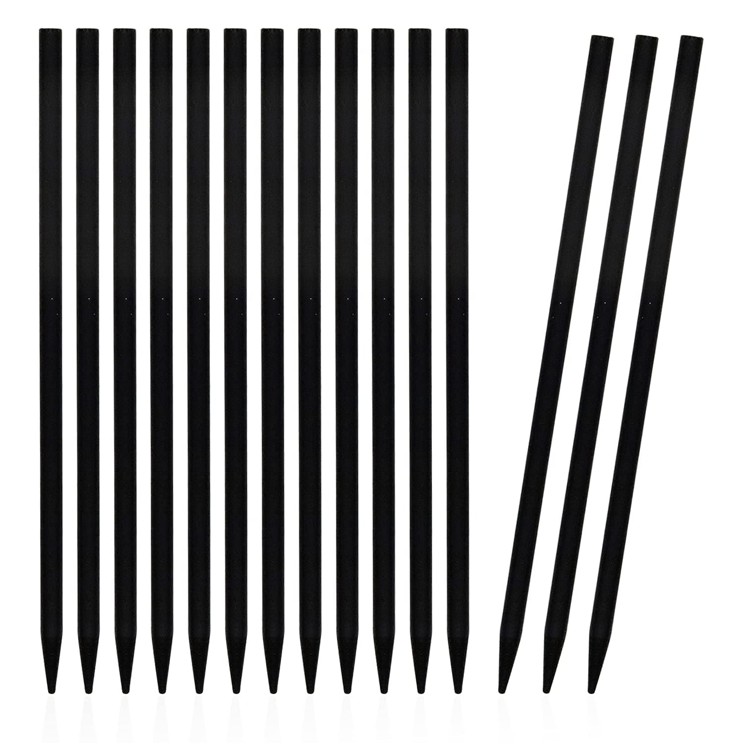 LEKAI 30PCS Wood Hair Sticks Vintage Pencil Hair Sticks Chopstick Hair Clip Decorative Holder for Women and Girls by LEKAI (180mm) (black)