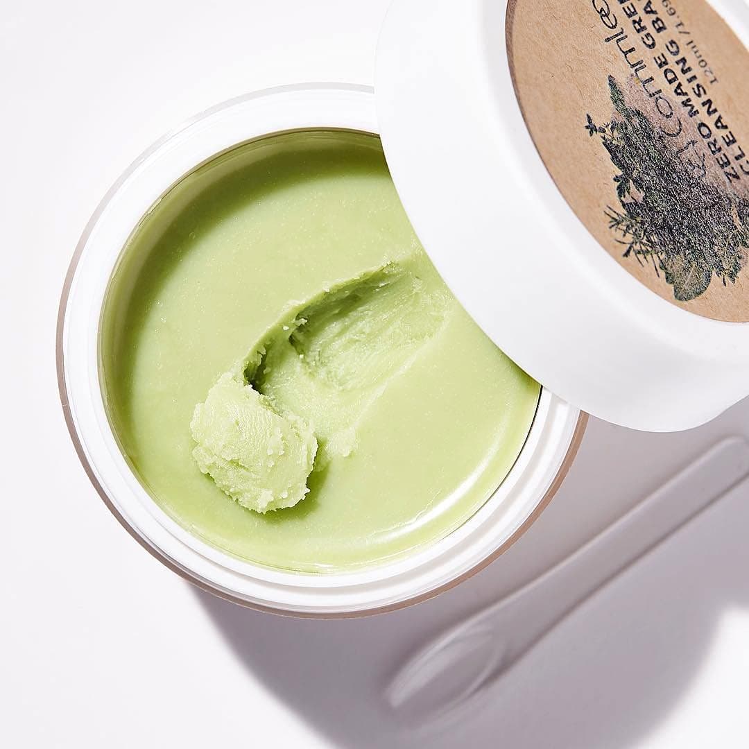 Commleaf Zero Made Green Makeup Cleansing Balm | Korean Makeup Remover Cleansing Oil | K Beauty Skin Care Oil Cleanser. Facial Cleansing Wash.