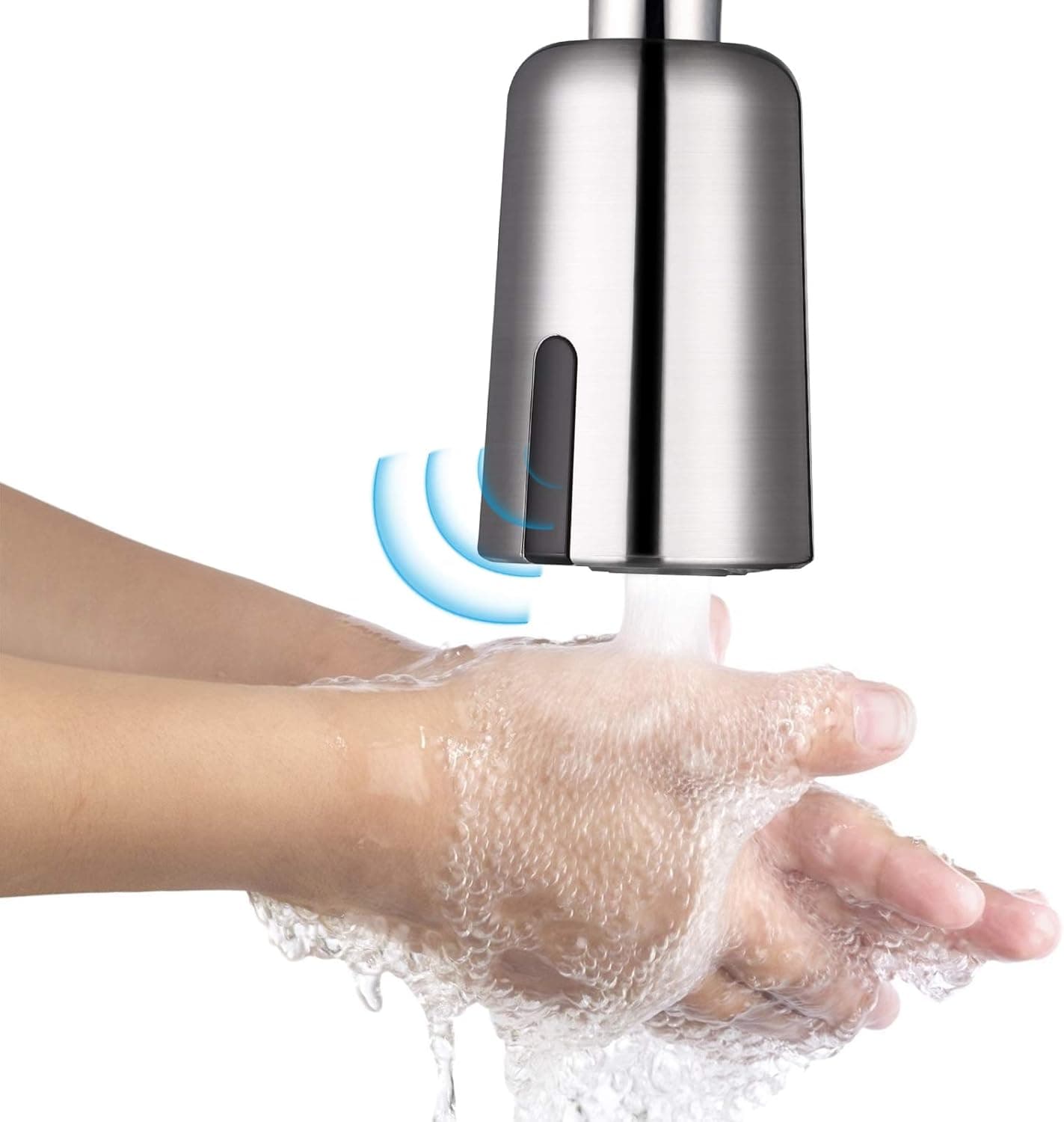 LEPO Kitchen Sink Faucet Automatic Sensor Adapter, Smart Touchless Faucet Adapter with G1/2 Interface and M22 and M24 Threaded Nozzles