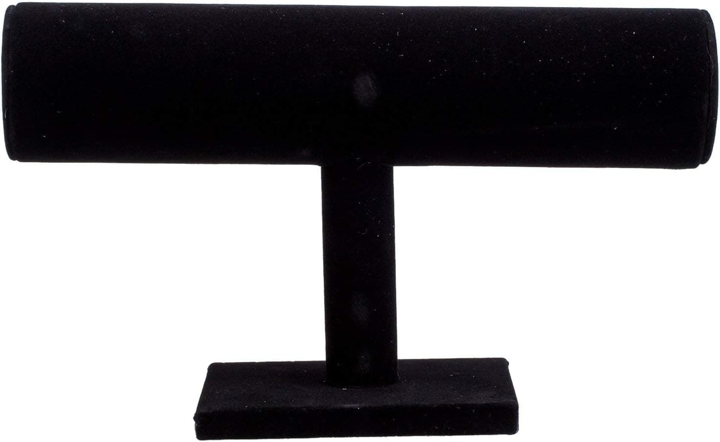 SODIAL- NEW Black Velvet Bracelet T-Bar Jewelry Display Bangle