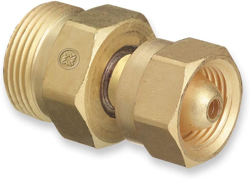 GSParts Western CGA-200 MC Acetylene Cylinder/Tank to CGA-520 B Regulator, Adaptor # 314