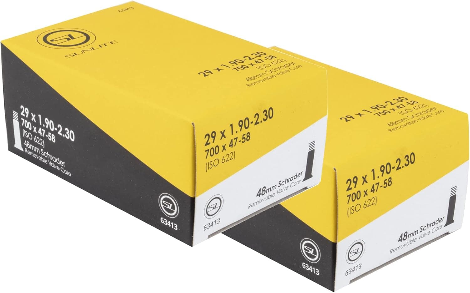 Tube - 29" x 2.10 (700 x 50-52c) 48mm Presta or 48mm Schrader Valve. Replacement Tube for 29'r Mountain Bike, Cruiser or Bicycle with Same tire Size. MTB MTN Style Bike