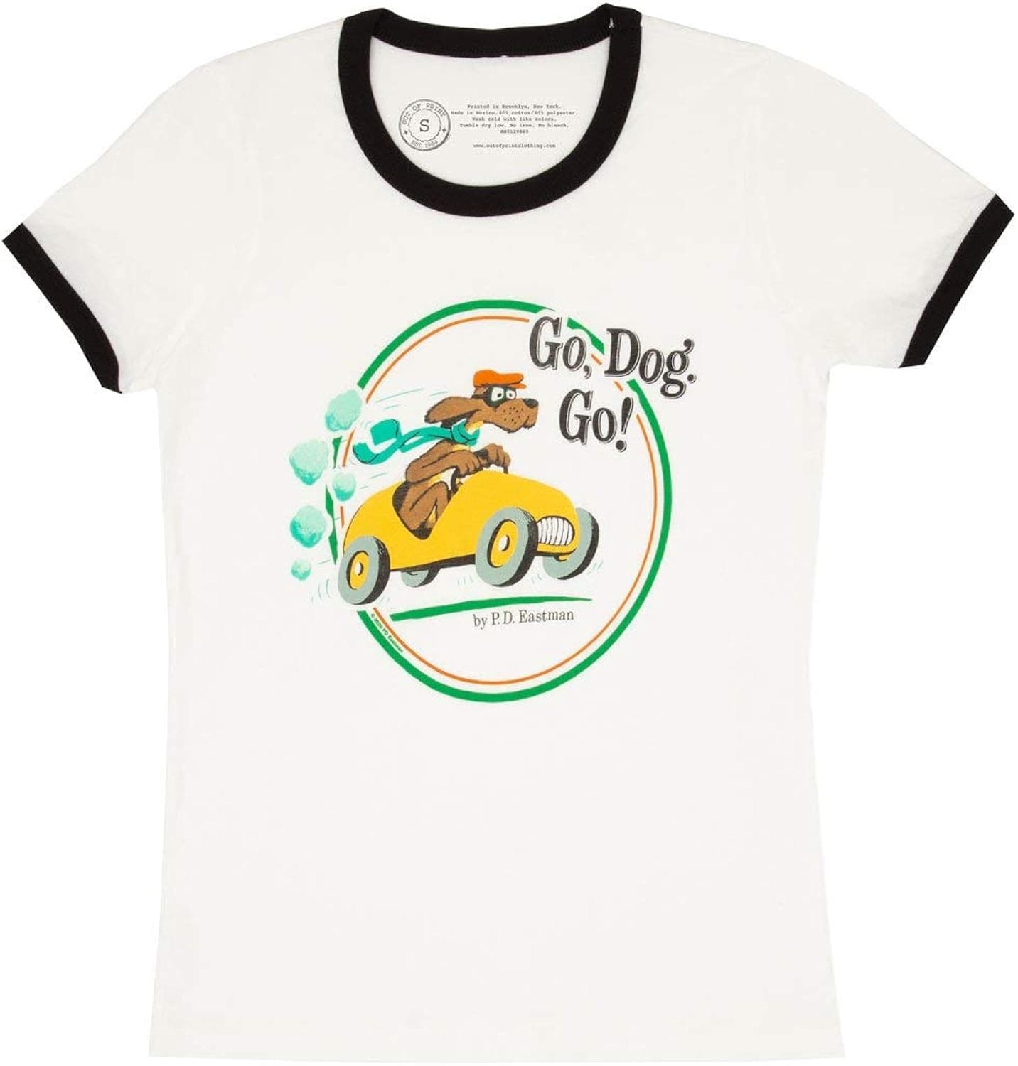 Out of Print Women's Classic Children's Book-Themed Crew Neck Tee T-Shirt