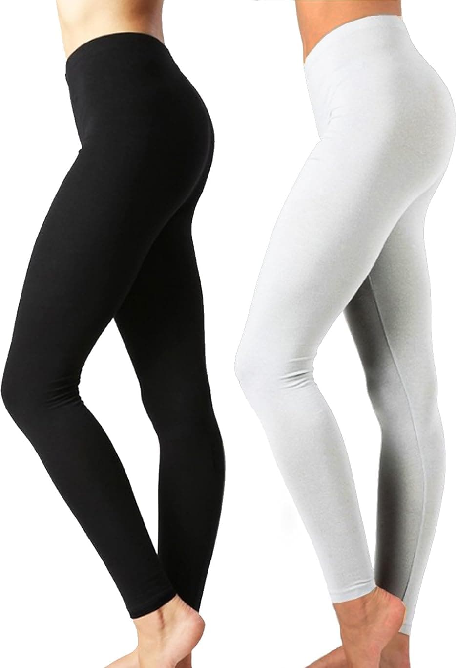 Zenana Outfitters Womens Full Length Cotton Solid Leggings