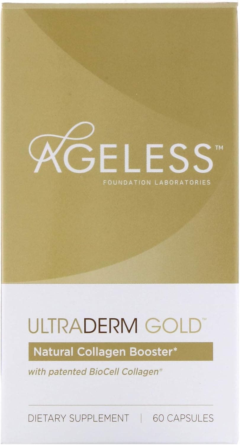 Ageless Foundation UltraDERM Gold Collagen Booster - 60 Capsules