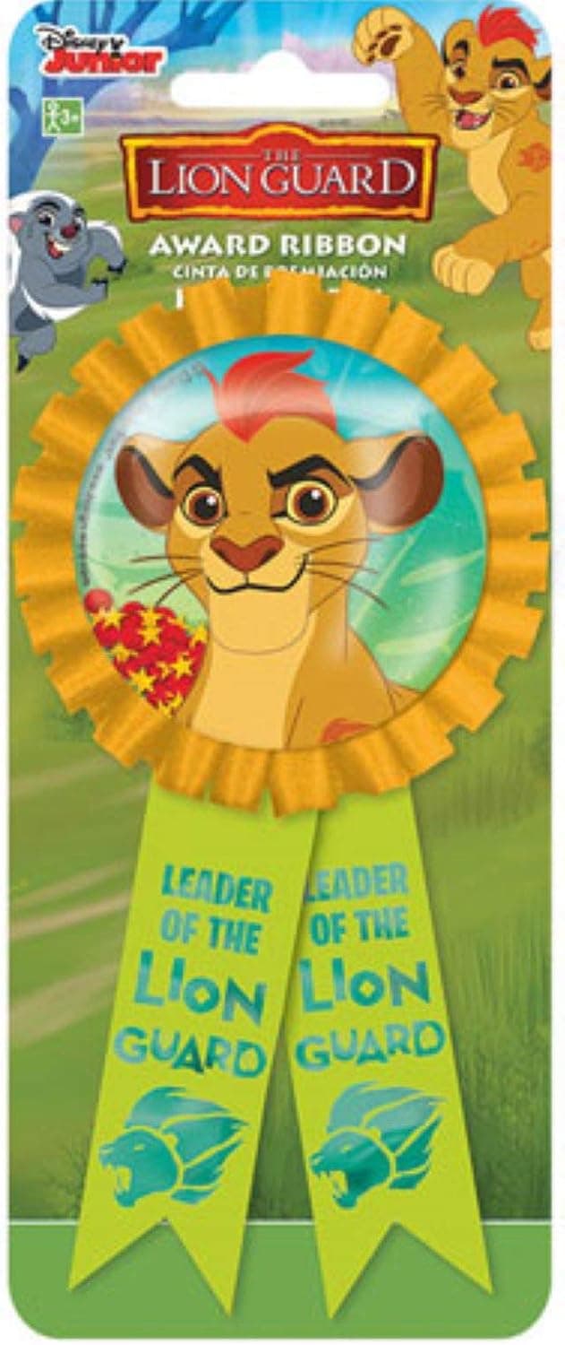 Amscan 211667 Disney "The Lion Guard" Confetti Pouch Award Ribbon, Party Favor, Multicolor