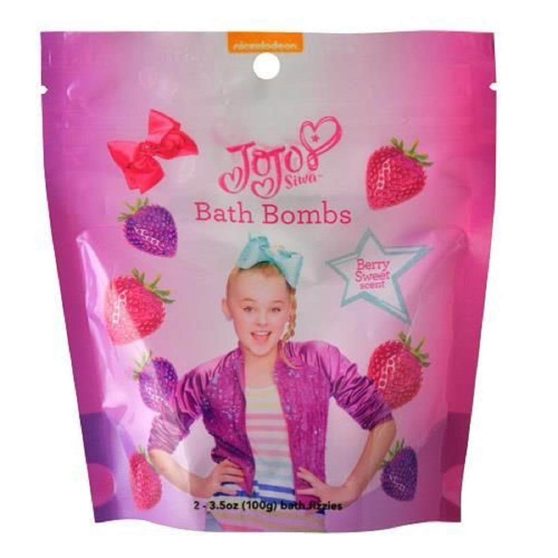JoJo Siwa Bath Bombs 2-pk (2 x 3.5 oz), Berry Sweet Scent