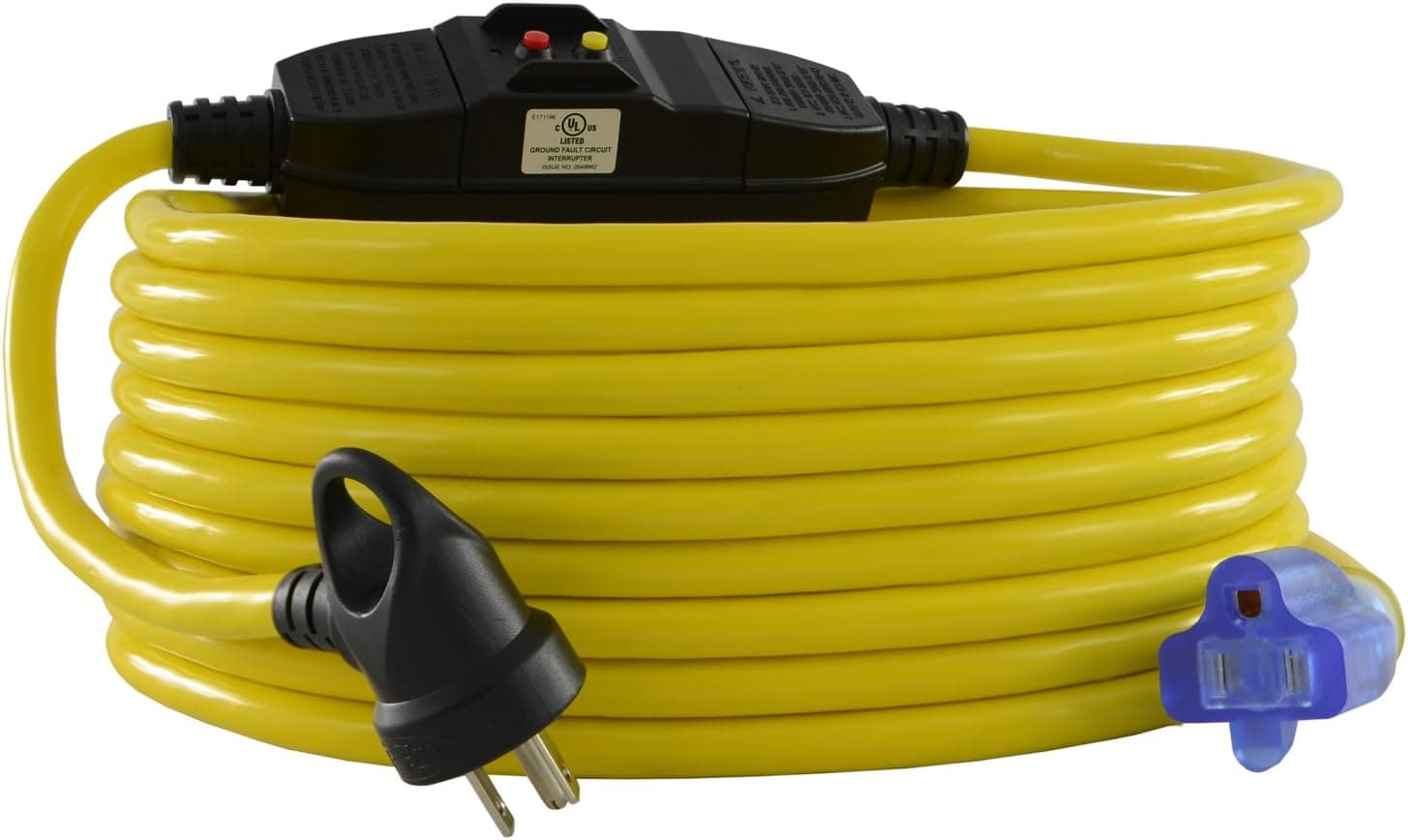 Conntek 20251-100-IG GFCI Extension Cord, 100-Feet, Yellow