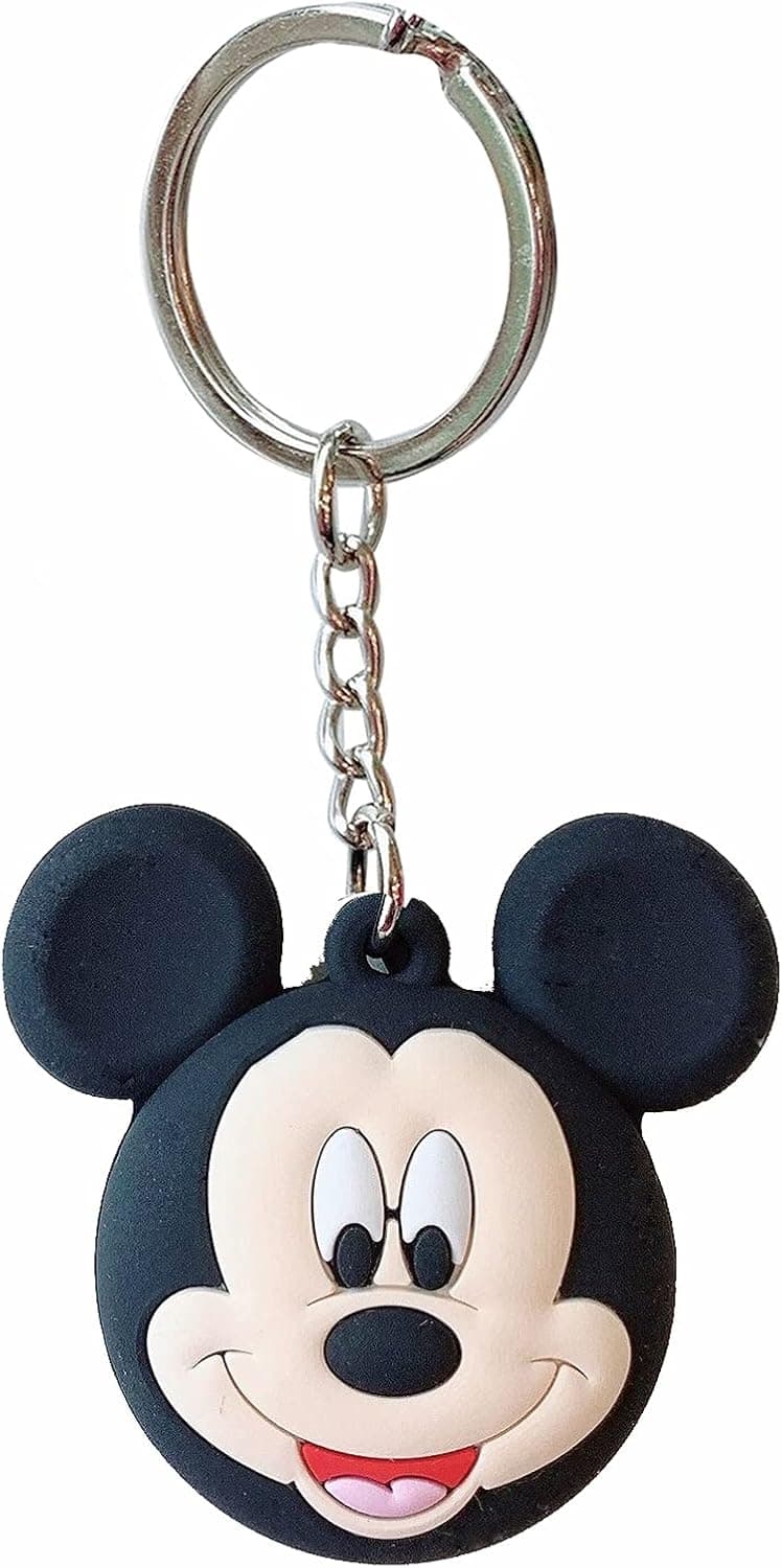 iFiLOVE Compatible with AirTag Finder Case (2021), Girls Kids Boys Women Cute Cartoon Smile Mickey Mouse Protective Case Cover with Keychain for AirTag 2021 (No.2)