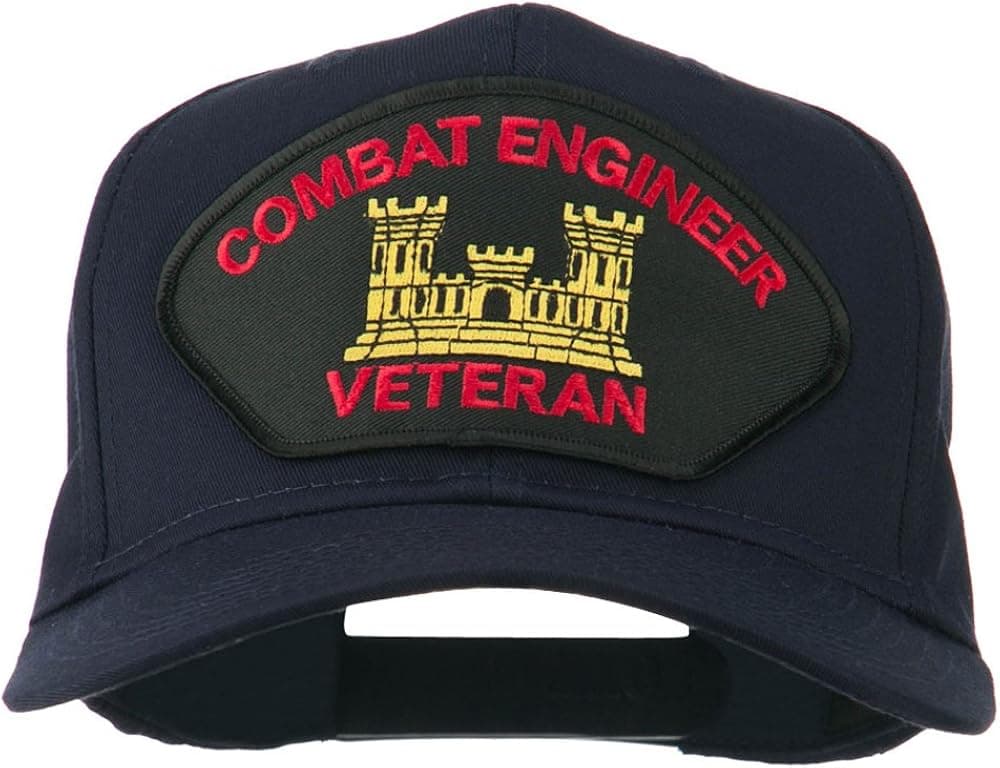 e4Hats.com Combat Engineer Veteran Military Patch Cap