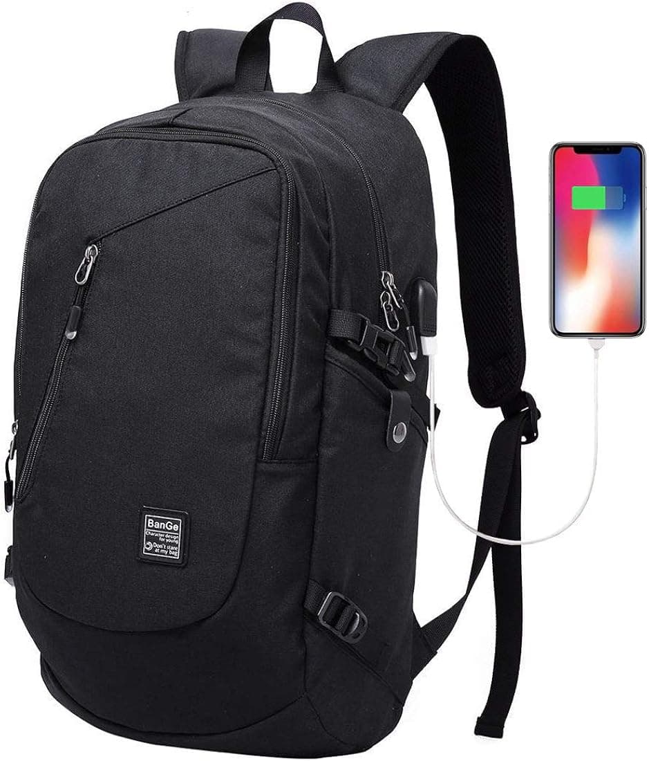 bge Laptop Backpack Business Computer Bag Travel School Waterproof Backpack for Men Women Fits Under 15.6 inch Laptop with USB Charging Port, 35L