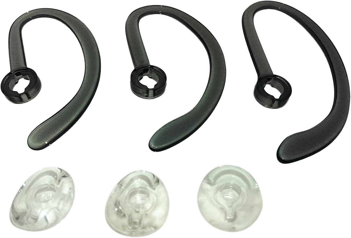 AvimaBasics Ear Buds, Spare Kit Earloops Buds Compatible with Plantronics WH500 CS540 W440 Savi W740 - Includes: 3 Earloop, 3 Eartips Guarantee! (1 Pack)