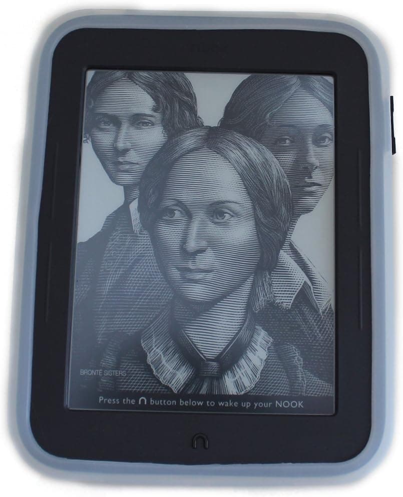 Clear iPearl mCover Silicone Skin Case for Barnes & Noble 6-inch Nook Simple Touch eBook reader