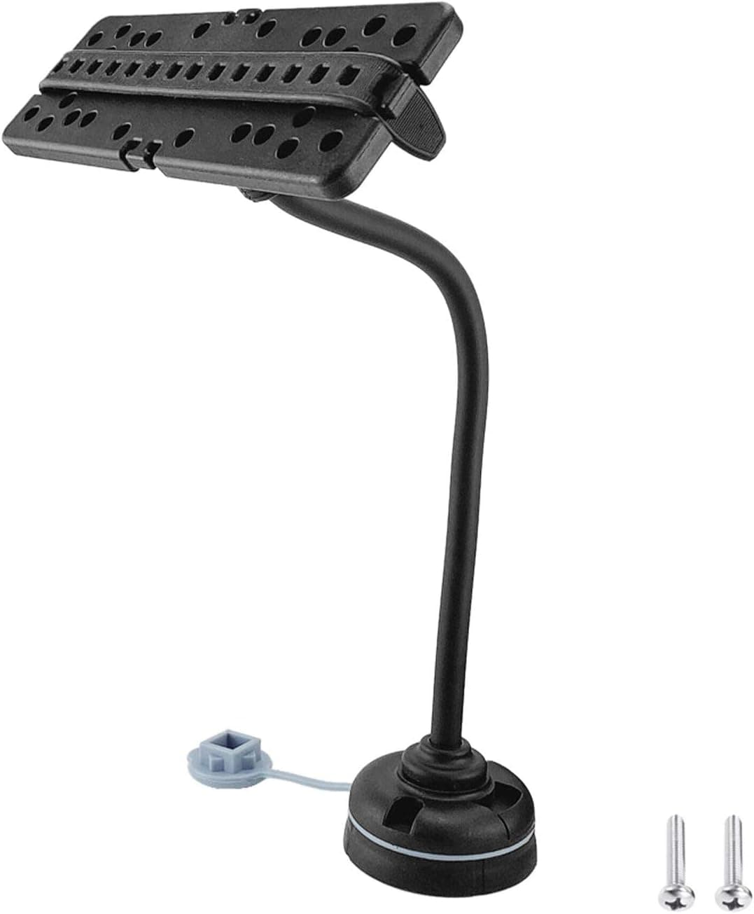 Denpetec Fish Finder Mount Base Fish Finder Holder with Round Plate and Screws Universal Fish Finder Base for Boat Fishing Sea Fishing