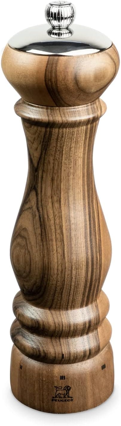 Peugeot - Paris Icône u'Select Manual Pepper Mill - Adjustable Grinder - Walnut Wood, Natural Matte Finish