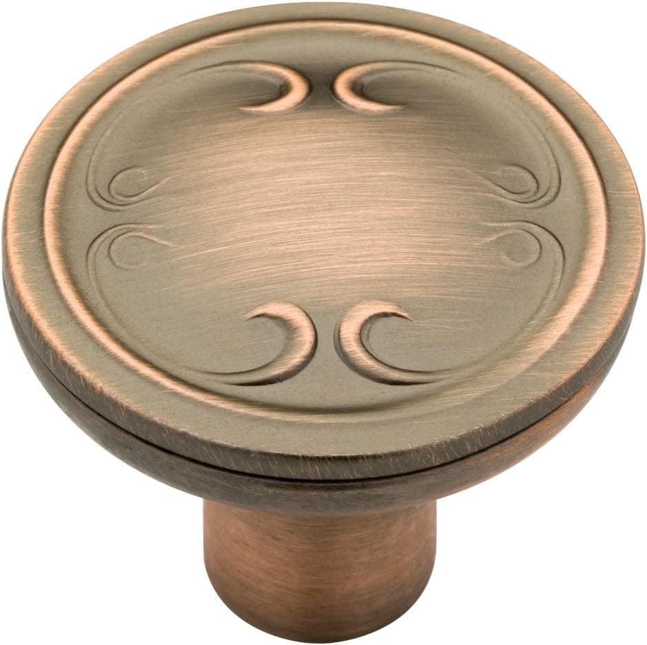 Brainerd P17891V-RAL-C Vignette Cabinet Hardware Pull, 31mm, Red Antique Low Sheen