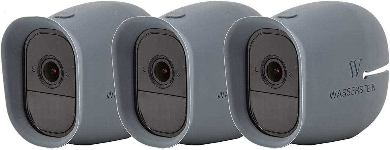Wasserstein 3 x Silicone Skins with sunroof Compatible with Arlo Pro & Arlo Pro 2 Camera - 100% Wire-Free Cameras (with Sunroof) (Blue)