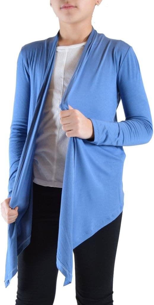 Dinamit Jeans Big Girls' Long Sleeve Flyaway Cardigan Sweater