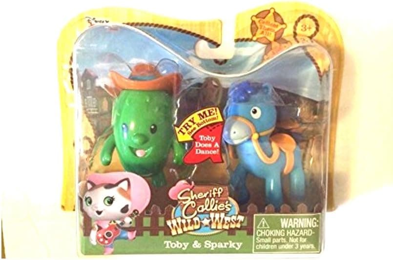 Sheriff Callie Disney Junior Wild West Toby & Sparky Collectible Figures 2.5"