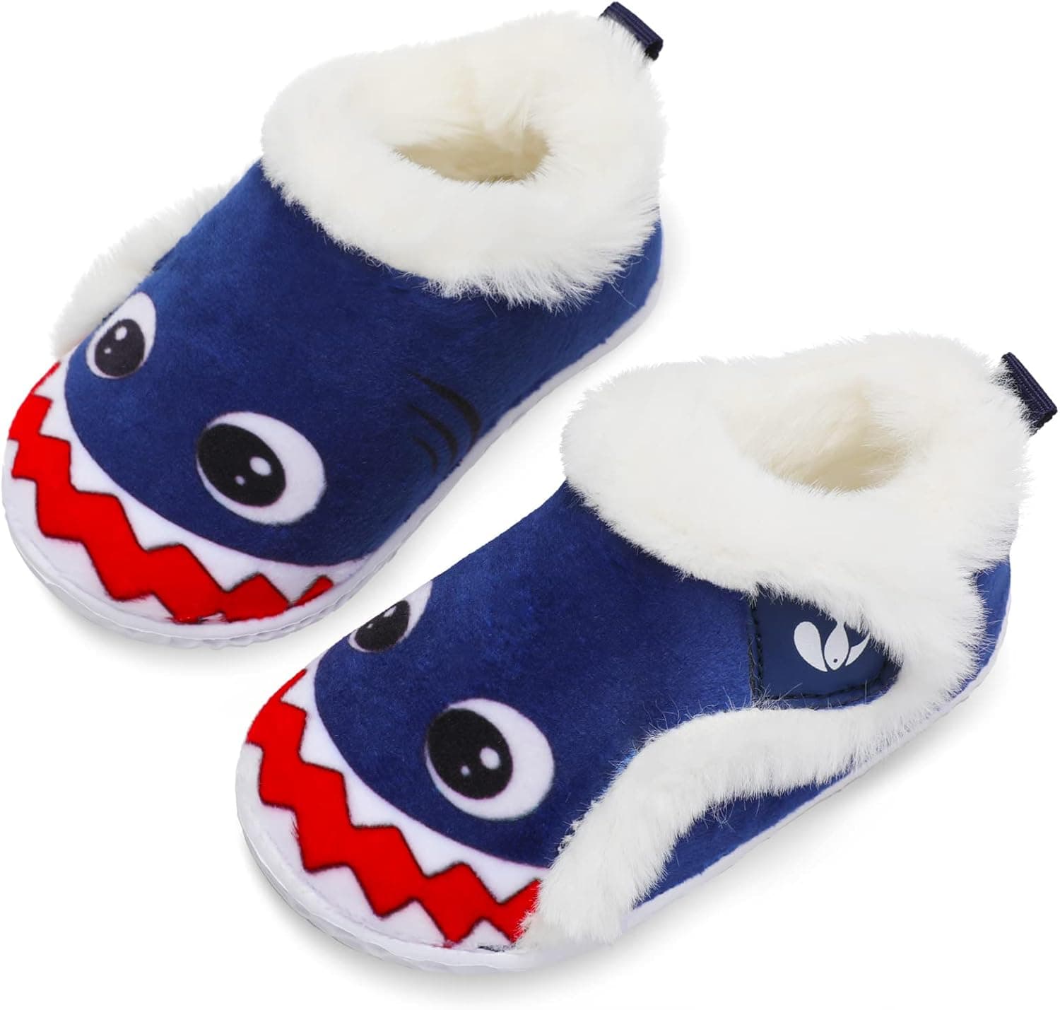 JIASUQI Kids Girls Boys Winter Warm Cozy Plush House Slippers Shoes Toddlers Fur Walking Shoes