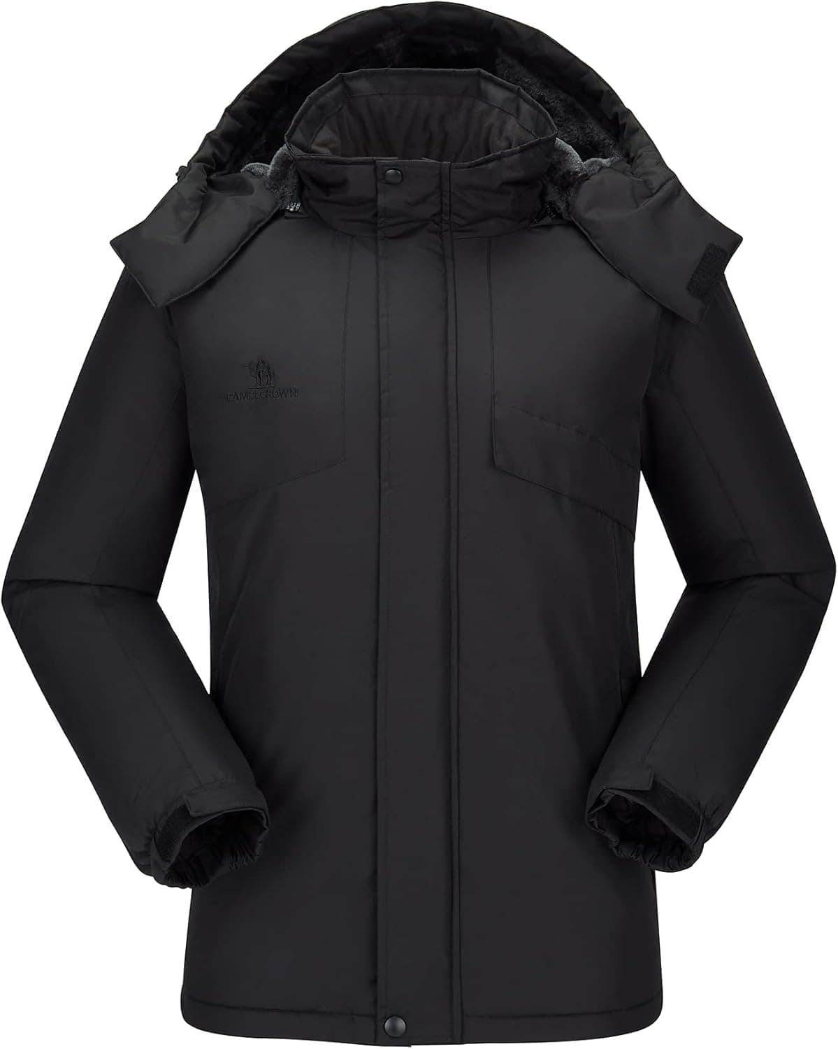 CAMEL CROWN Men's Waterproof Ski Jacket Warm Winter Snow Coat Mountain Windbreaker Hooded Raincoat Snowboarding Jacket