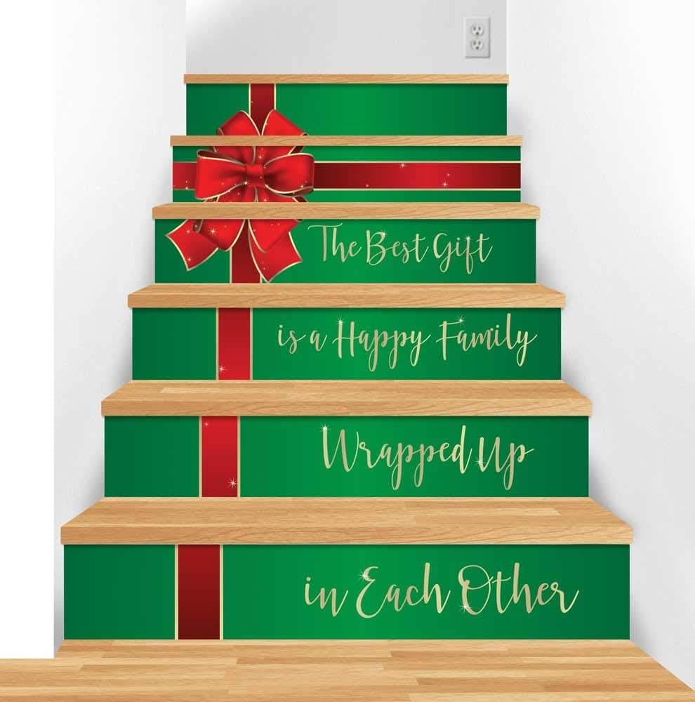 Pro-Tuff Decals Stair Risers Steps Decoration Photo Mural Vinyl Decal Wallpaper Murals Wallpaper Mural Christmas Holiday