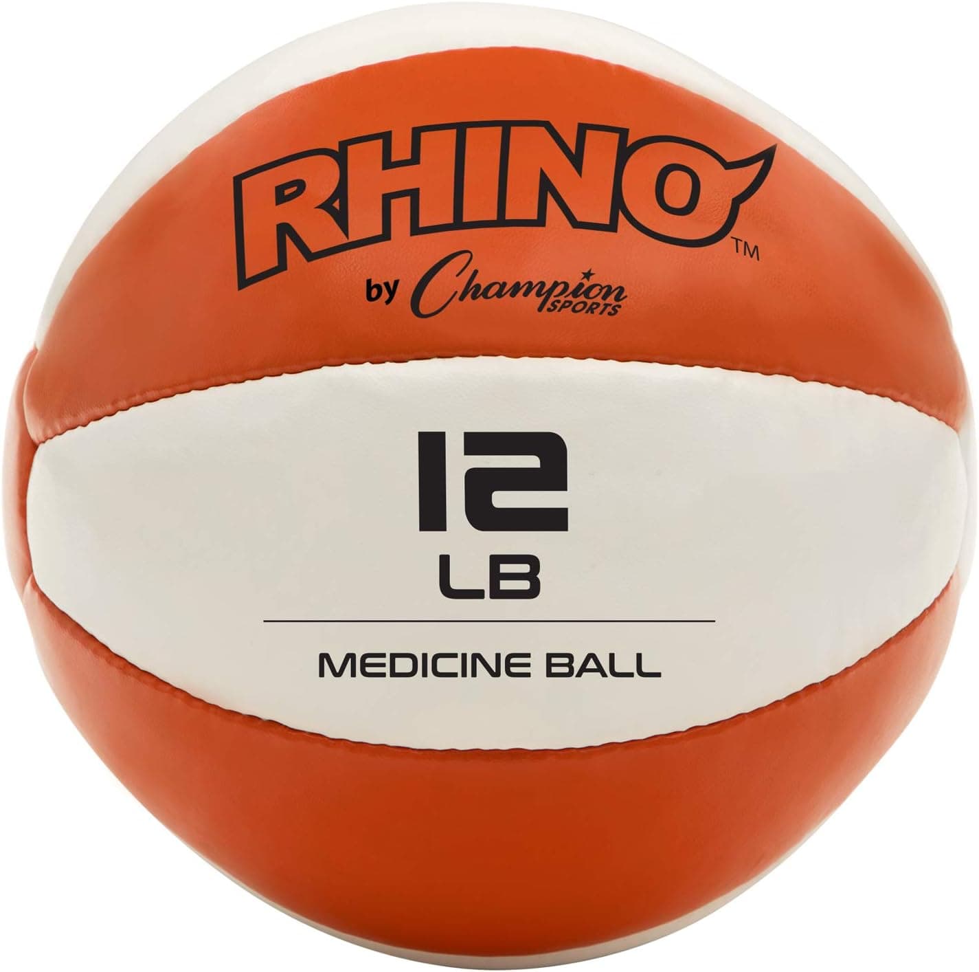 Champion Sports Exercise Medicine Balls, 8 Sizes, Leather with No-Slip Grip - Weighted Med Ball Set for Weight Training, Stability, Plyometrics, Cross Training, Core Strength - Heavy Workout Ball