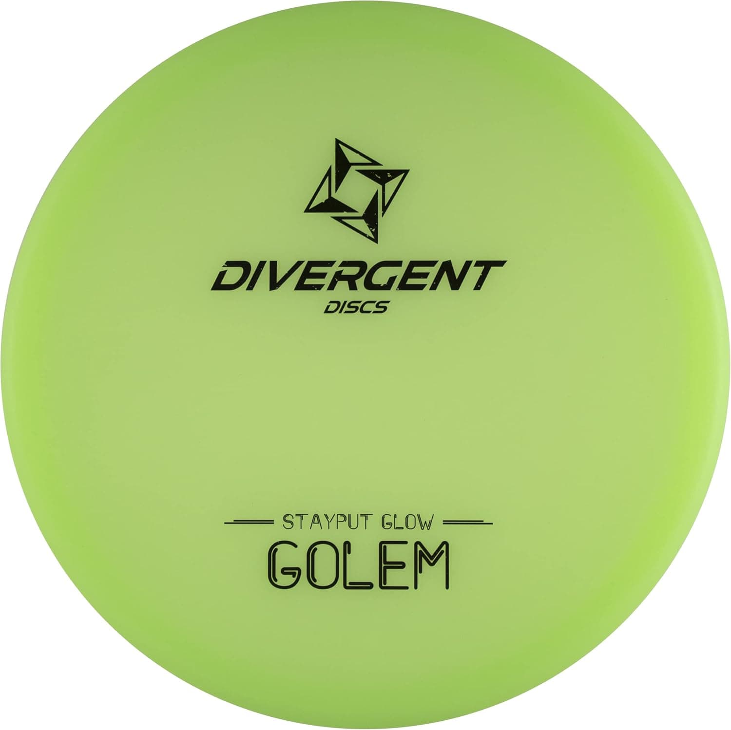 Divergent Discs Golem StayPut Glow Overstable Approach Disc - Glow in The Dark Disc for Night Rounds