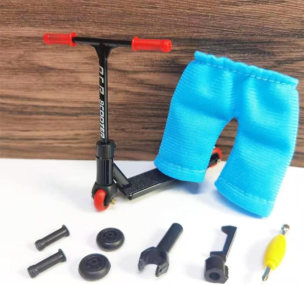 kekafu Finger Scooter Set with Mini Scooters Tools and Finger Board Accessories Grip & Tricks Finger Scooter for Skateboarder
