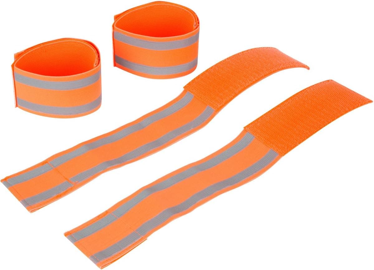 MAGNETT merchandise Reflective Bands That Can Be Worn on Ankles, Wrists, or Arms While Running, Cycling, Walking, or Hiking (2 Pairs)