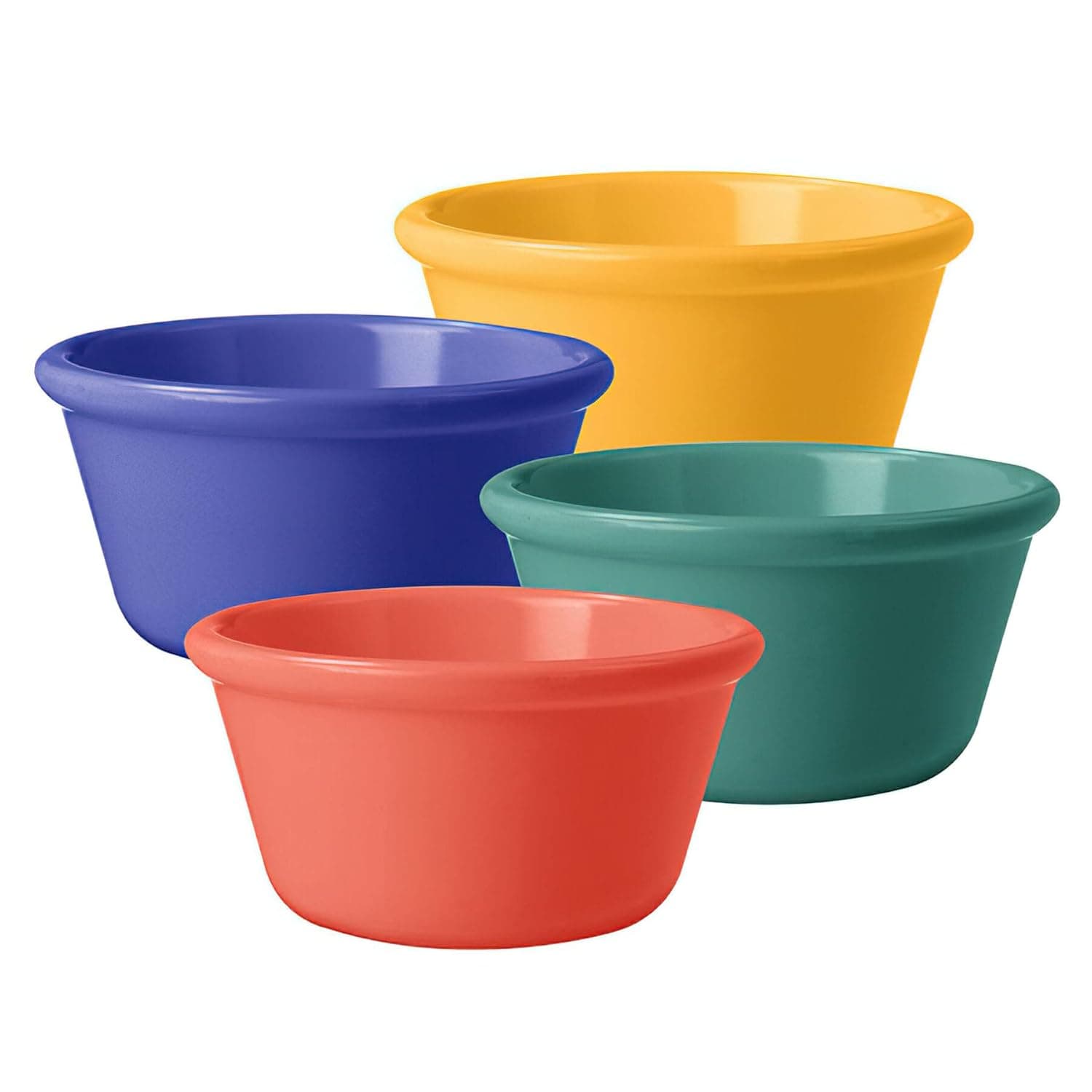 G.E.T. RM-388-MIX 4 Mardi Gras Colors 3 oz. Ramekin, Break Resistant, Melamine, Mix Pack Ofmardi Gras Colors (Pack of 12)