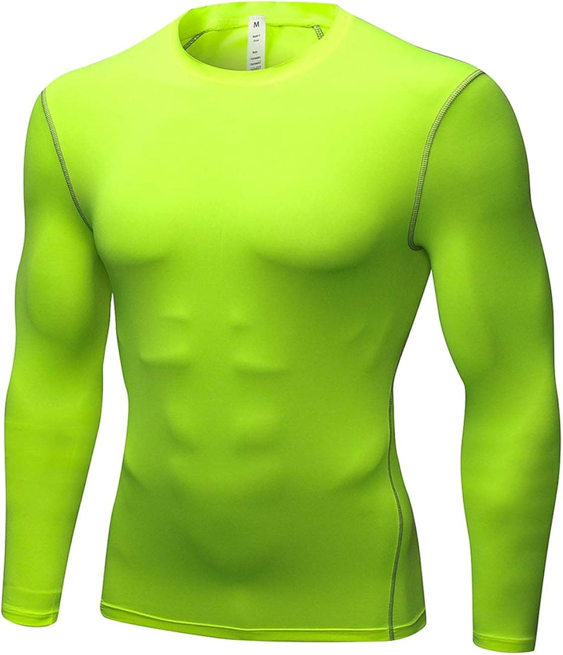 TOPTIE Men's Long Sleeve Compression Shirt, Athletic Workout Base Layer, Mens Thermal Top
