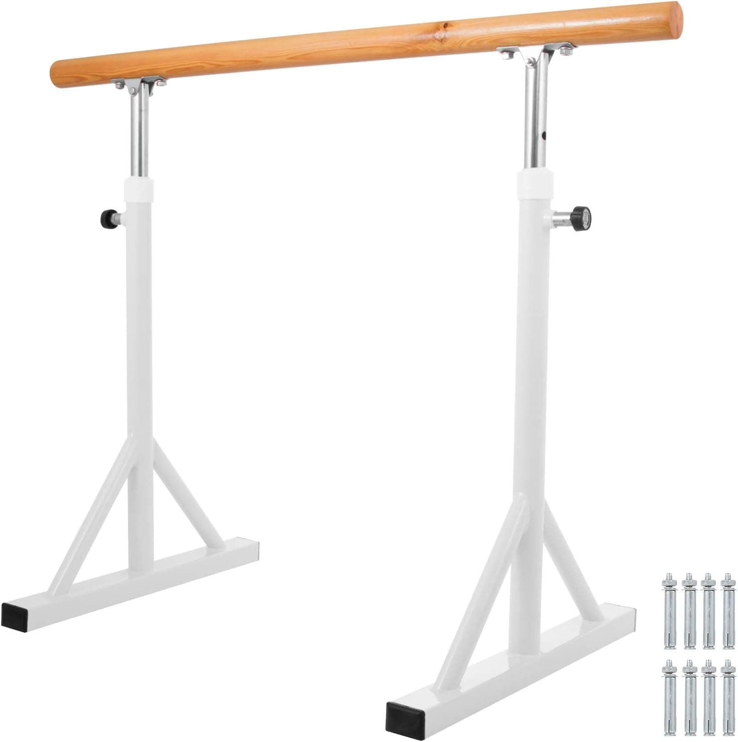 Popsport Ballet Barre 4/5 Feet Adjustable Ballet Bar Freestanding Heavy Duty Dancing Stretching Ballet Barre Portable for Home
