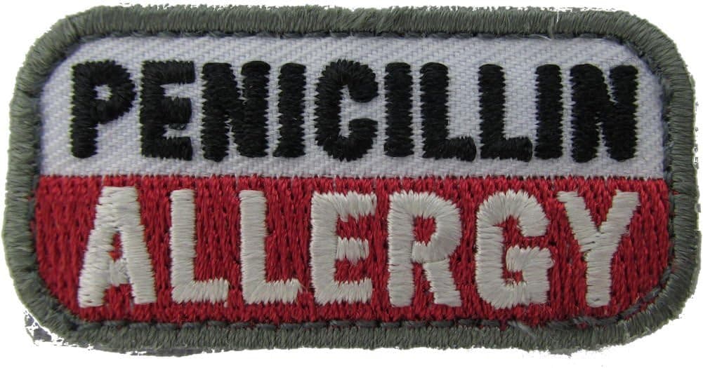 Milspec PENICILLIN Allergy Morale Patch (Full Color (Medical))