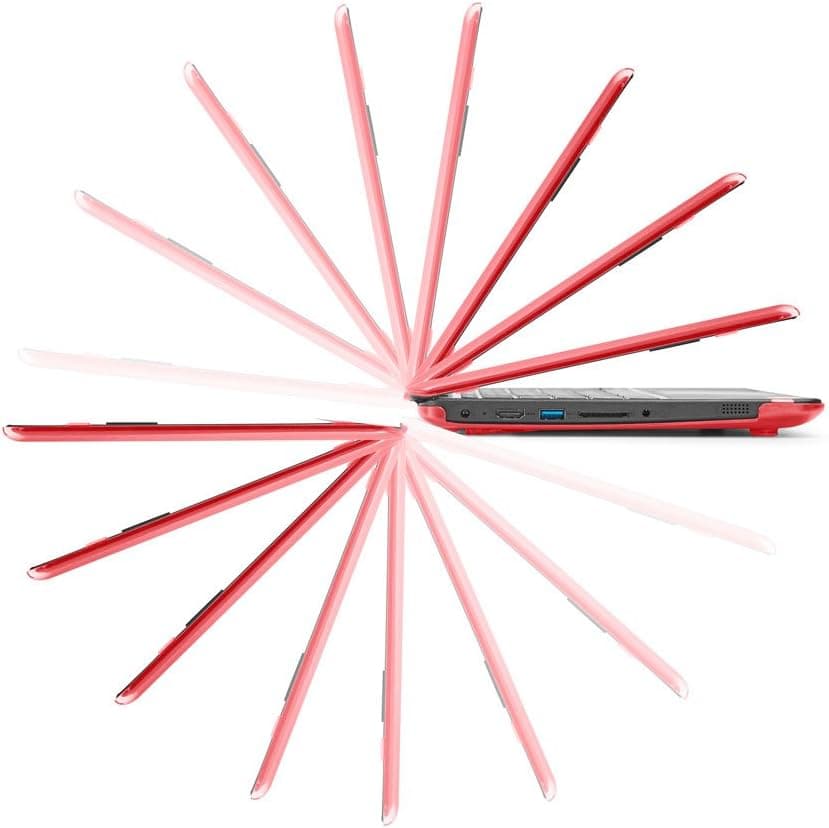 mCover iPearl Hard Shell Case for 2017 11.6" Lenovo N23 Yoga Series Chromebook Laptop (NOT Fitting Lenovo N23 Chromebook/Windows Laptop) (N23 Yoga RED)