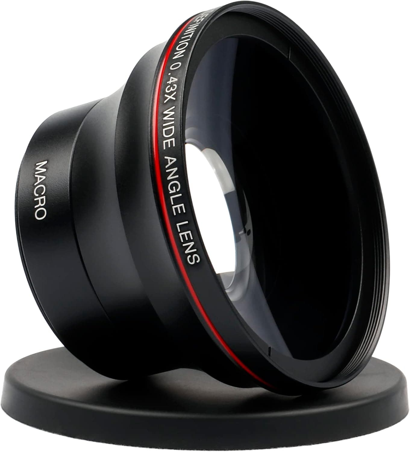 Lightdow 58MM 0.43x Add-on HD Lens High Defination Wide Angle + Macro Part for Canon EOS 70D 77D 80D 90D Rebel T8i T7 T7i T6i T6s T6 T3i T2i 4000D 2000D 1300D 850D 800D 600D 550D (φ58mm)