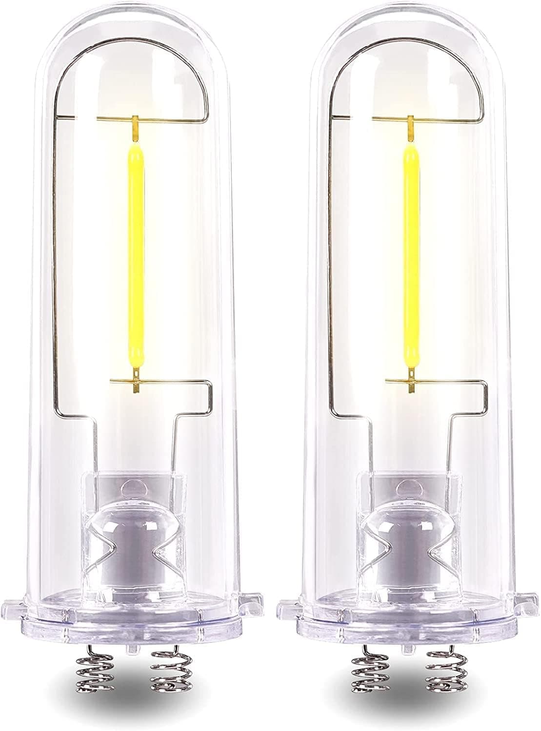PASAMIC LED Lights Bulb,3000k LED Edison Bulb,20 Lumen Warm White,CRI90, 360° Beam Angle,Non-Dimmable, Equivalent LED Light Bulbs for Solar Wall Lantern (2pack)