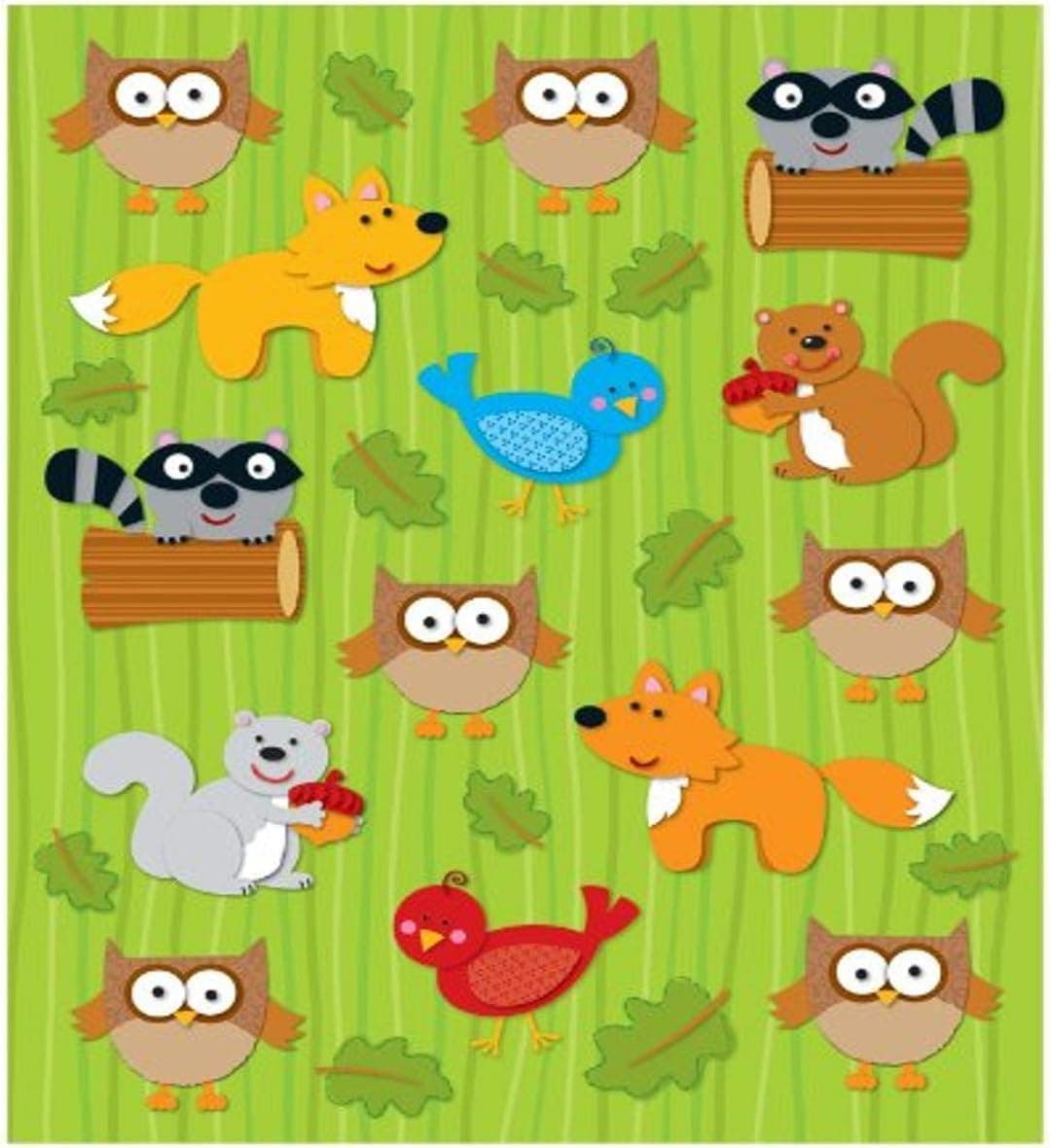 Carson Dellosa Woodland Animals Shape Stickers (168026)