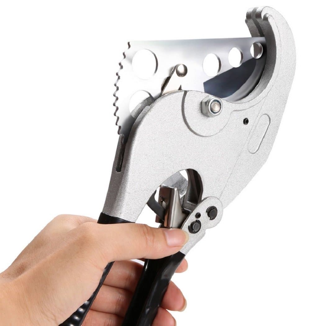 Gracelove 63mm PVC Cutter Black Pipe Cutter Cuts up to 2-1/2" Pipe Capacity Ratcheting Cut