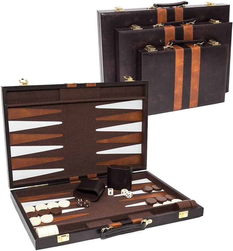 Tompkins Square Backgammon Set - Available in Small, Medium and Large Sizes