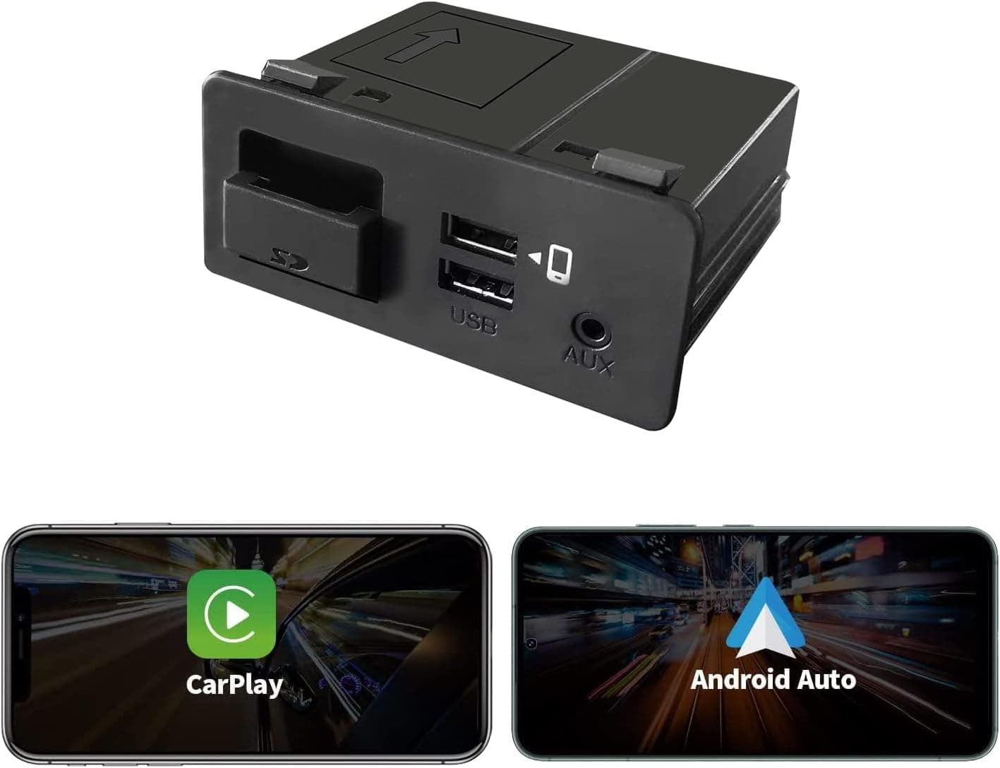 TK78-66-9U0C CarPlay Android Auto Retrofit Kit Fits for Mazda 2 3 6 CX-5 CX-3 MX-5 2014-2020 Year Miata Interface Port Aux Console 00008FZ34 Dual USB Interface Module